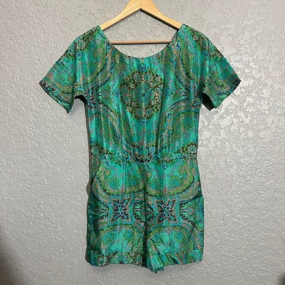 J. Crew Rare 100% Silk Casbah Romper - Picture 4 of 10